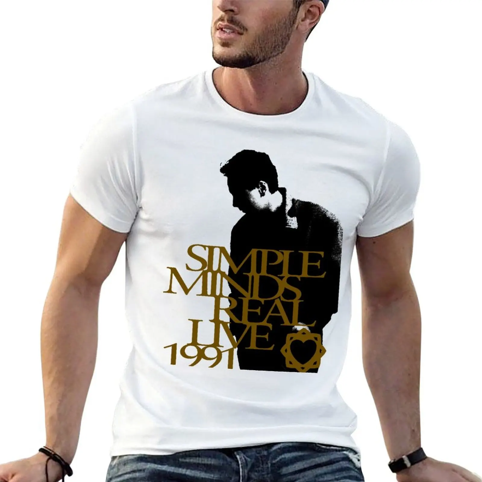 Simple Minds - Real Live 91 T-Shirt summer clothes shirts graphic mens big and tall t shirts