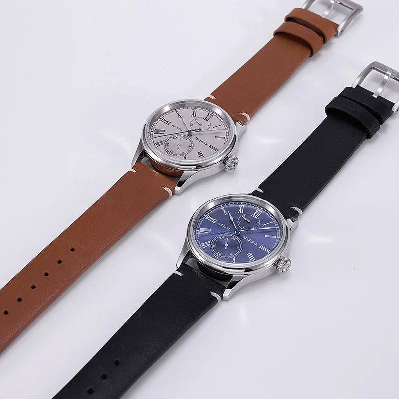 Milifortic Multi-eye Dress Quartz Watches Calendar Polished Hand 100ATM Sapphire Crystal Stainless Steel Retro Wristwatches