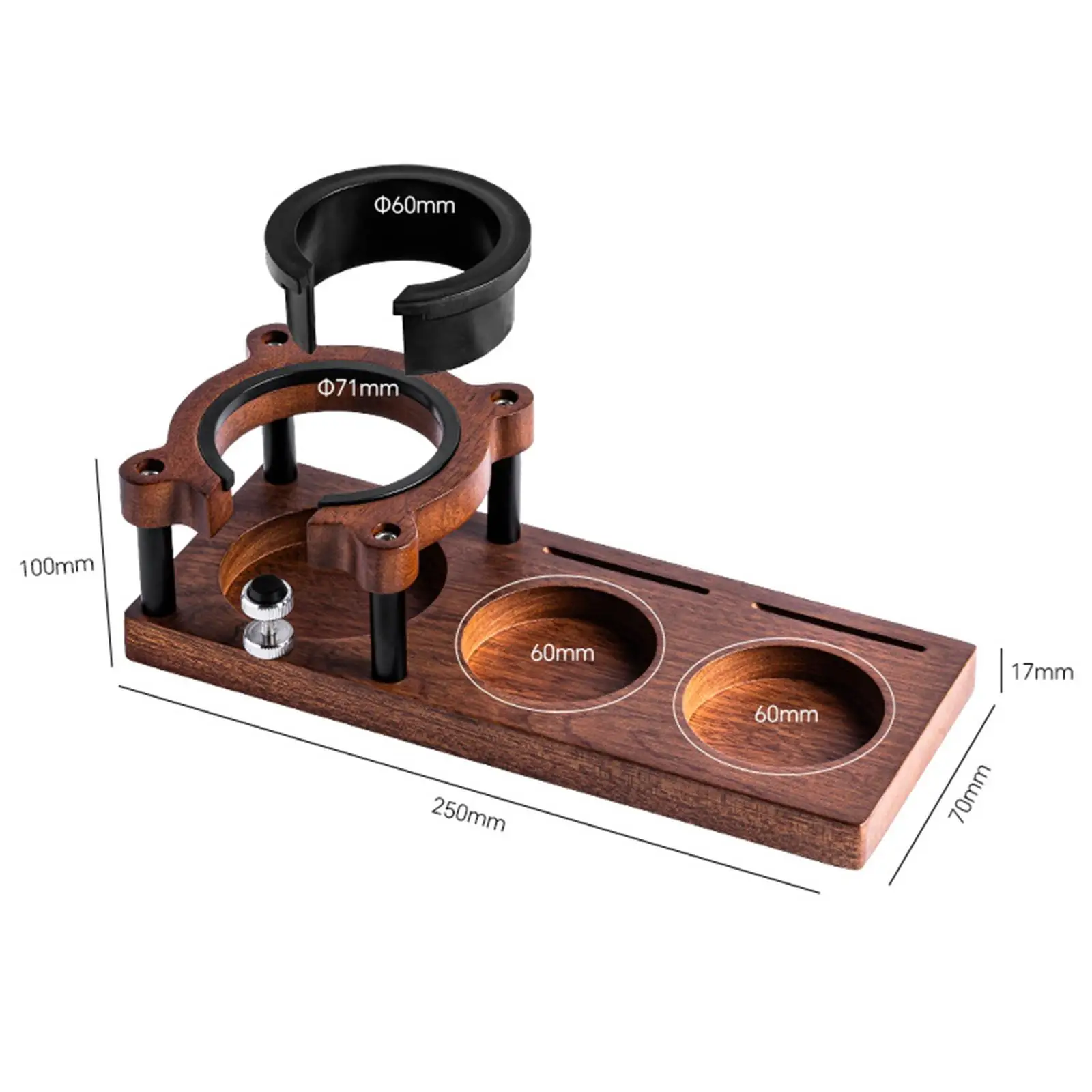 Tamper Station Base Espresso AntiSlip 51/53/54/58mm Portafilters Multifunctional