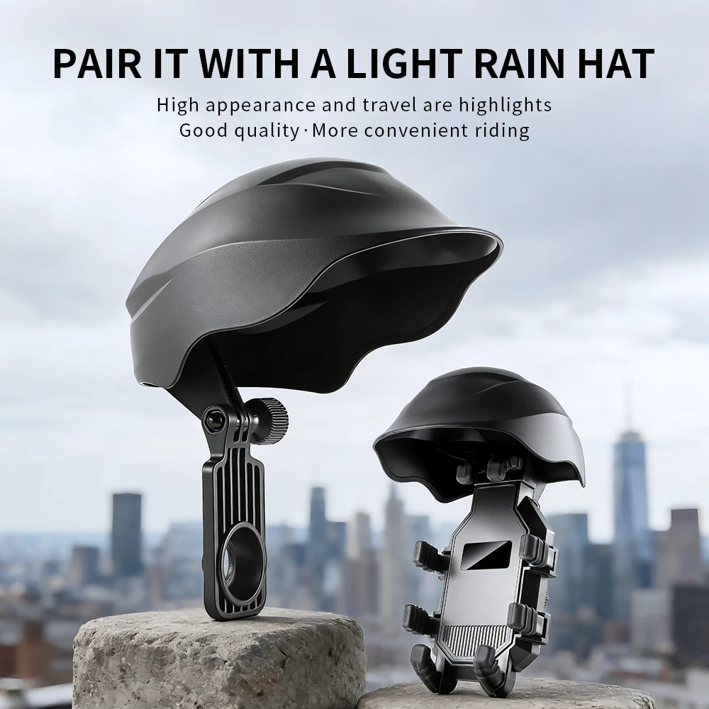cell motorcycle helmet Motorcycle Riding Helmet Phone Mount, Sun & Rain Proof Anti-Shake  Navigation Holder, Universal Rotatable Fixed Cell Phone Stand