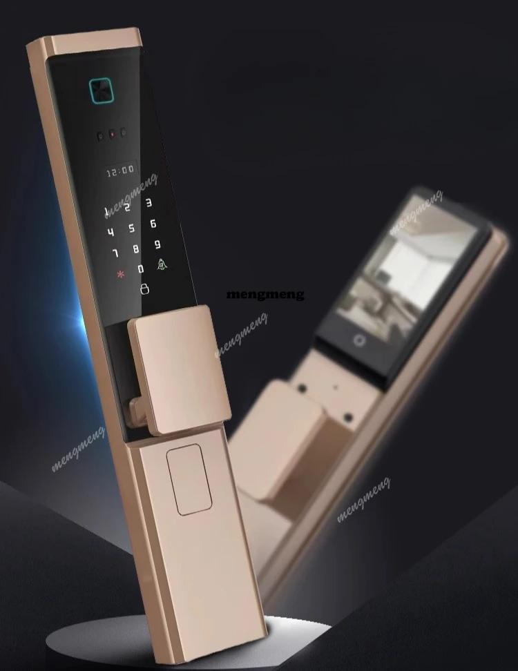 Smart graffiti APP multi-language fingerprint lock remote intercom control smart lock household anti-theft door password lock