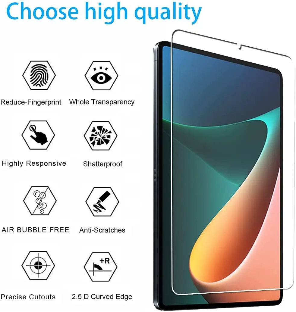 Szkło hartowane do Xiaomi Pad 5/ Pad 5 Pro 11 'folia ochronna anty-Scratch 9H twardość Ultra przejrzysty Tablet szkło hartowane