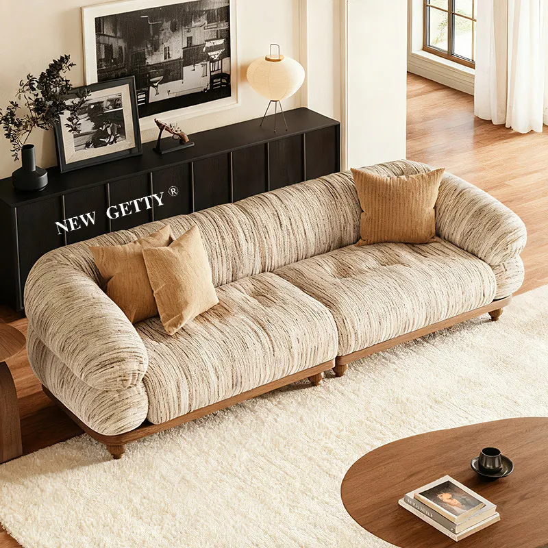 

French fully removable and washable haruno sofa living room small apartment straight row lazy