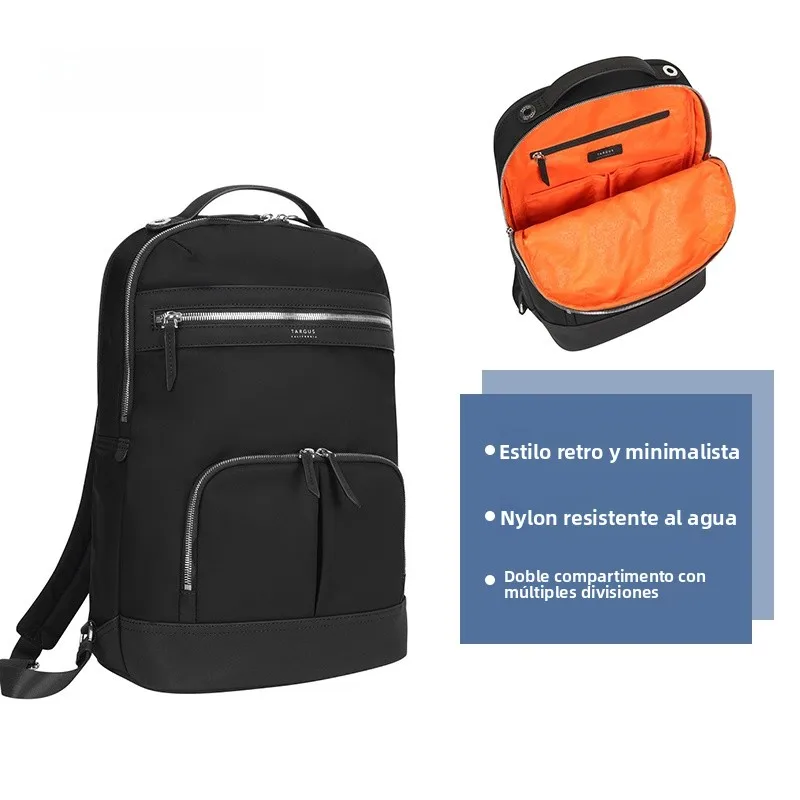 Bolso de Hombro Doble para Portátil de 15 Pulgadas Targus Luxury para Mujer, Mochila Moderna para Estudiantes, Estilo Juvenil...