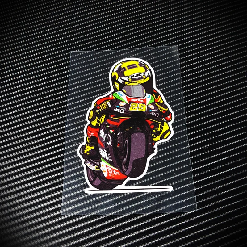 S337 Motocicleta Racing Vinyl Adesivos e Decalques, Auto-adesivo Scratch Cover Patches, Moto GP Racer, 29 Marca de segurança reflexiva