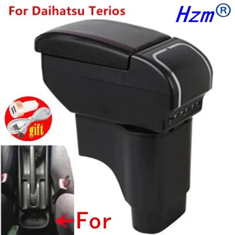 For Daihatsu Terios 2 armrest box central Store content box products interior Armrest Storage accessories parts USB interface