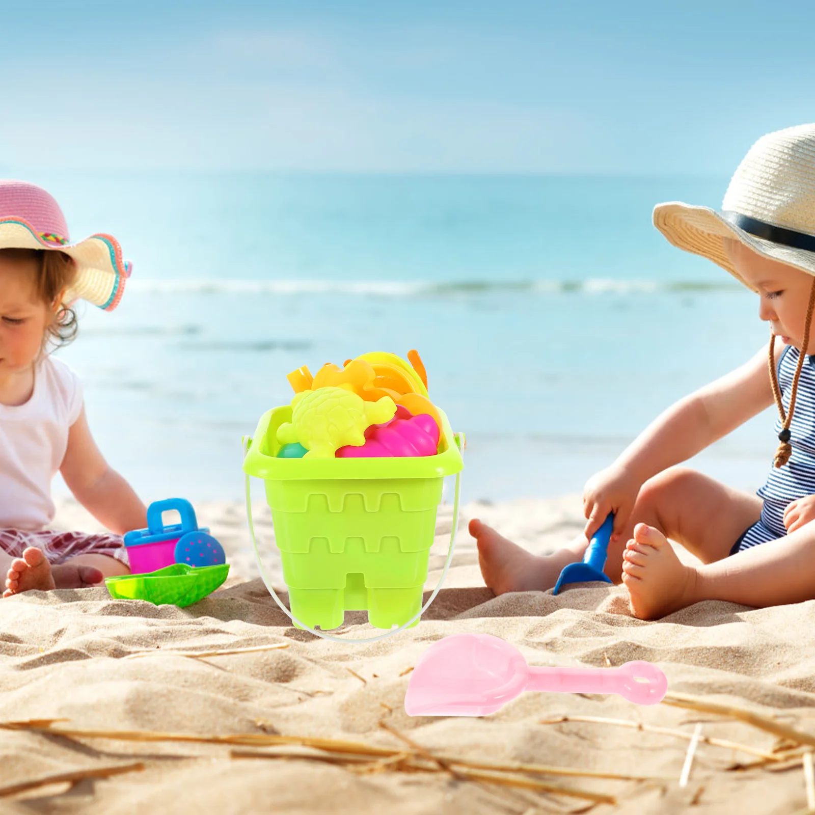 Palas de excavación de arena para niños, juguetes de playa para niños, jardinería, nieve, plástico, 12 piezas