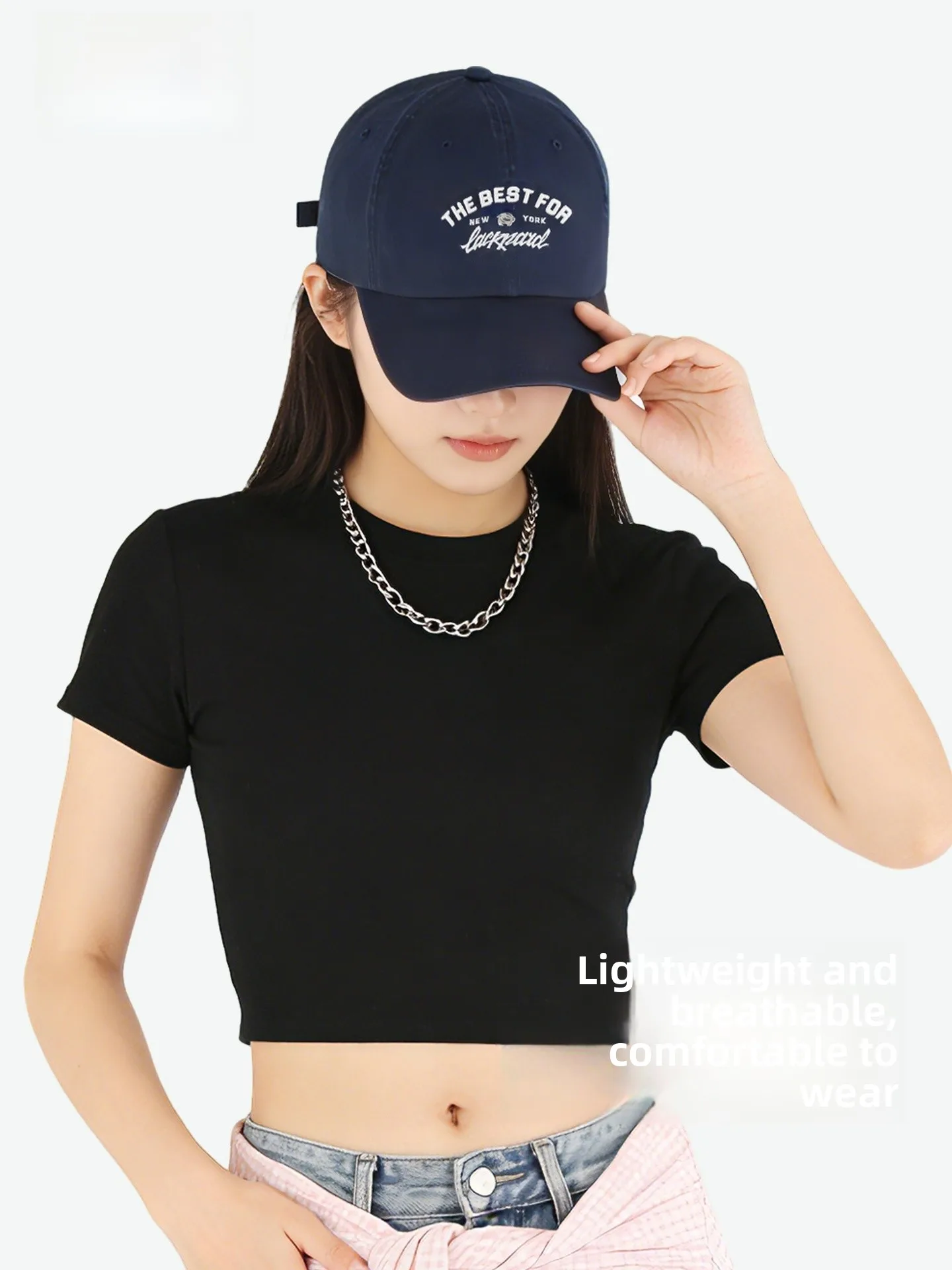 lackpard-korean-style-baseball-cap-breathable-lightweight-spring-summer-hat-wide-brim-face-slimming-sun-protection-hat-for-me
