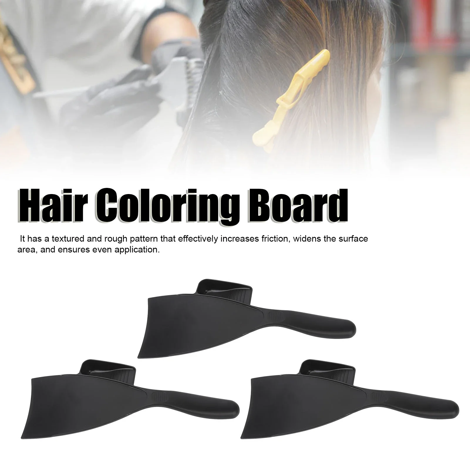 3pcs Hair Coloring Board Highlighting Dyeing Paddle Slipless Coloring Broad Hair Styling Foils Tool For Salon Barber Shop