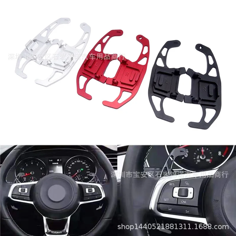 Car Shift Paddles Red Aluminum for Volkswage VW Golf 7 7.5 GTI MK7 GTE GTD RLINE VW Polo Scirocco Jetta GLI Car Accessories