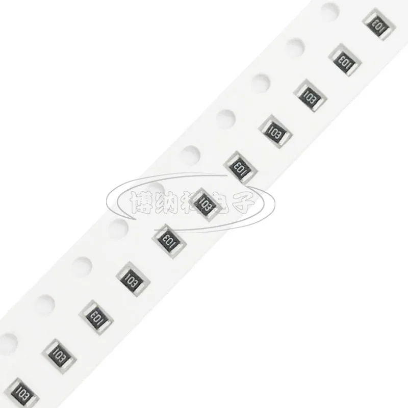 مقام Smd 0805, 1/8 واط, 7.15 متر, 7.32 متر, 7.5 متر, 7.68 متر, 7.87 متر, 8.06 متر, 8.2 متر, 8.25 متر, 8.45 متر, 8.66 متر, 8.87 متر ، 9.09 متر ، 9.1 متر ، 9.31 متر ، 9.53 متر ، 100 قطعة أوم أوم