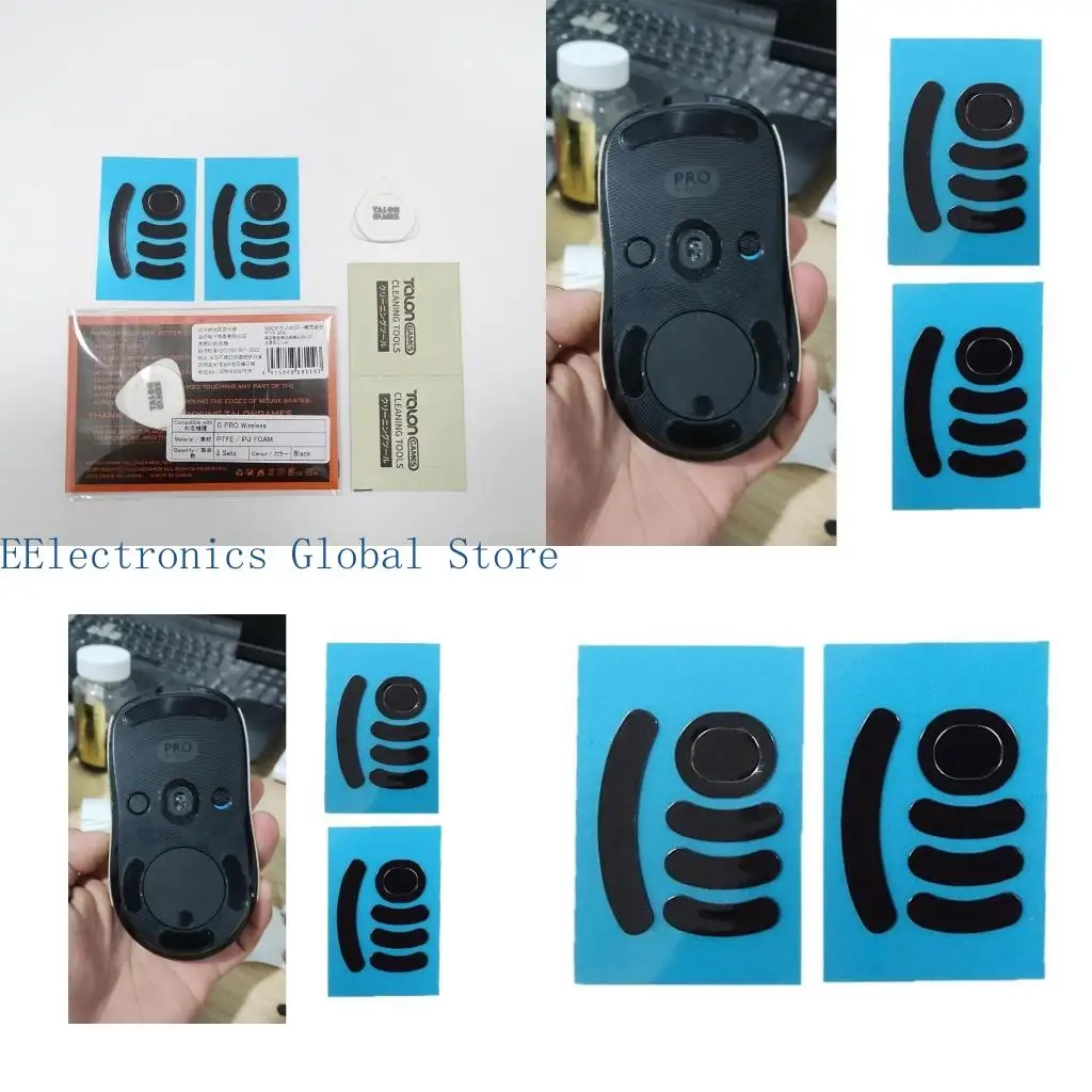 

462B 2 комплекта коньков для мыши, скользящих ковриков для ног, наклейка на ножки мыши для беспроводной мыши GPro, круглые ножки