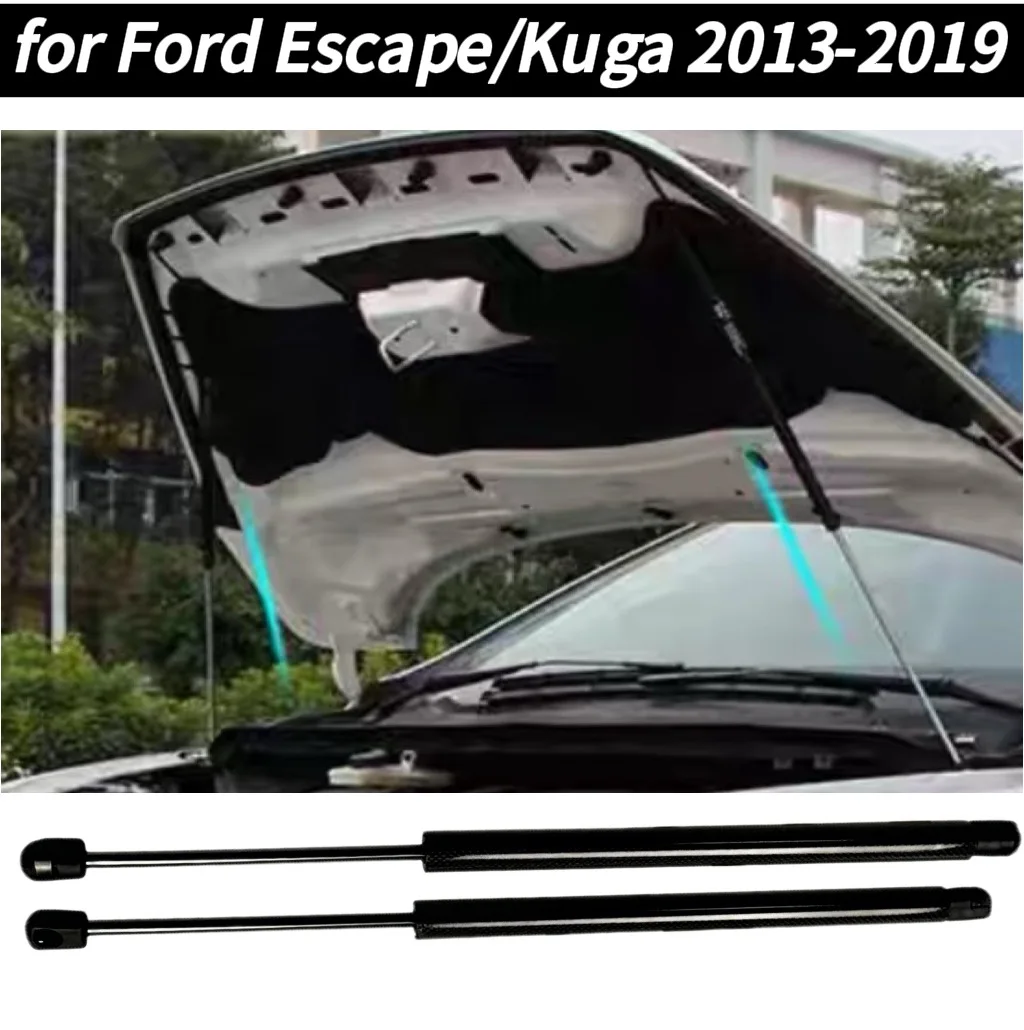 

2PCS Modified Front Hood Gas Struts Lift Dampers For Ford Escape Kuga 2013-2019 Bonnet Support Rods