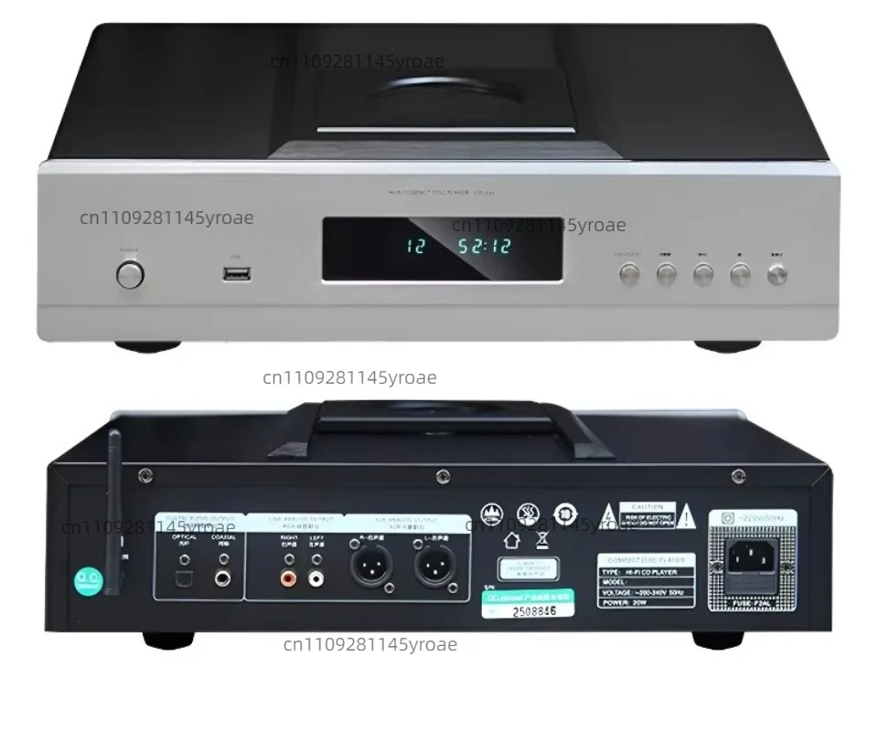 Lossless HIFI Top Loading CD Player ES9038Q2M DAC Bluetooth Full Balanced Music Player 192KHz Toroidal Transformer