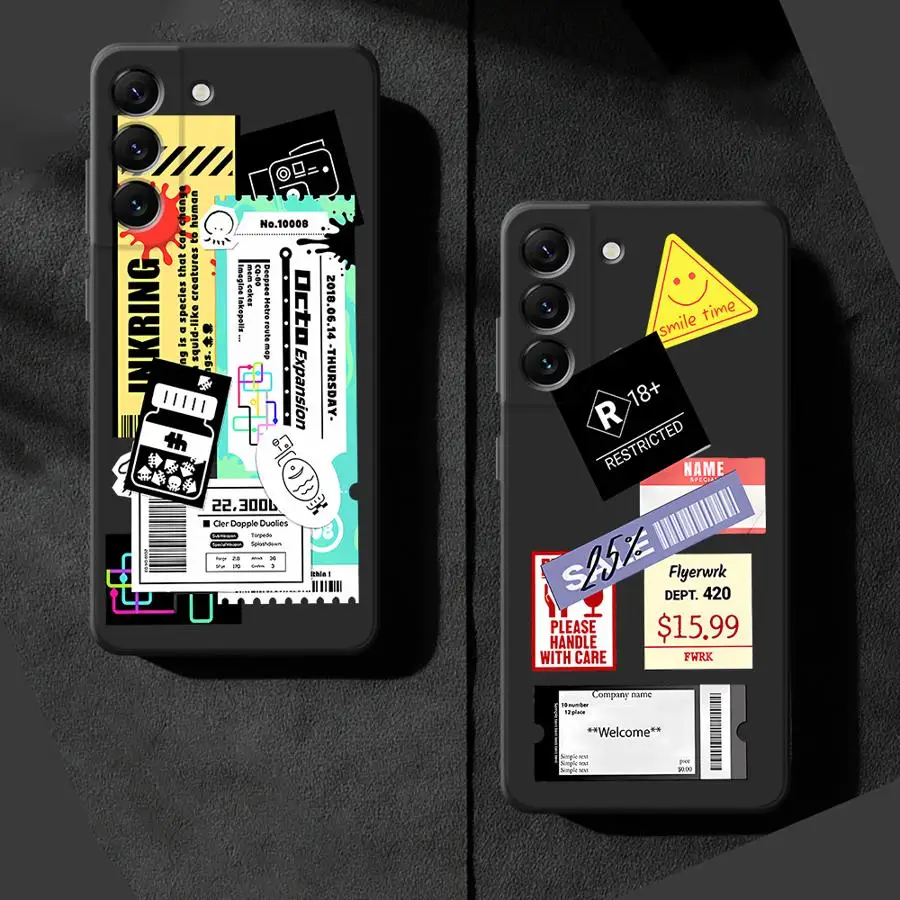 Fashionable Travel Retro Label Phone Case for Samsung Galaxy A22 A23 A25 A21s A24 4G A32 A33 A34 A51 A52 A52s A53 A73 5G Cover