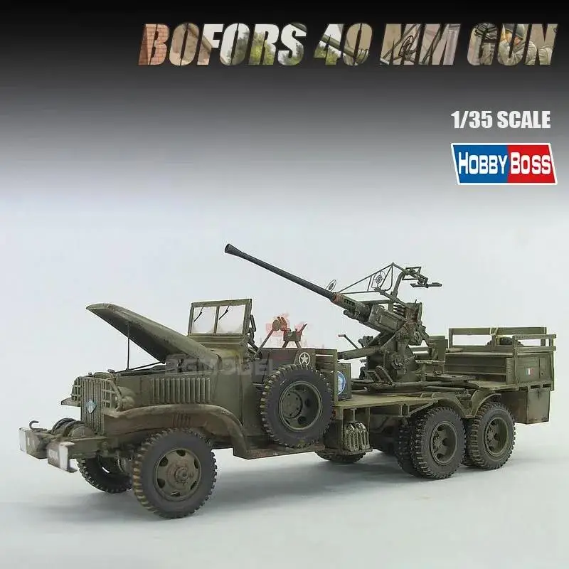 

Trumpter 82459 1/35 Scale US GMC Bofors 40mm Gun Truck Buidling Kit Static Kit Hobby DIY Assembly Kit for Adults