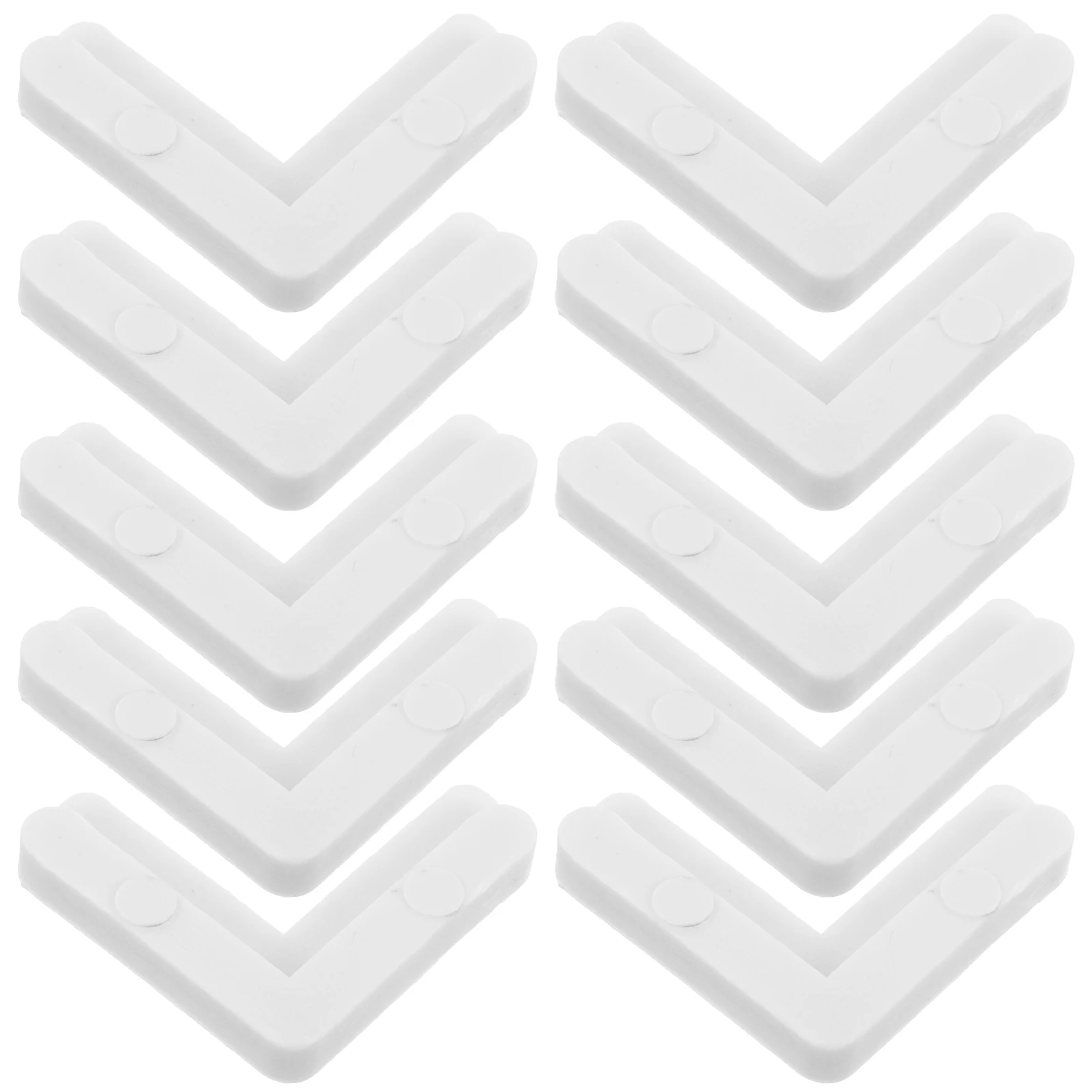 10 Pcs White 90 Degree Screen Frame Corners Plastic L Brackets Window Repair Kit Small Angle Braces Hardware Accessories