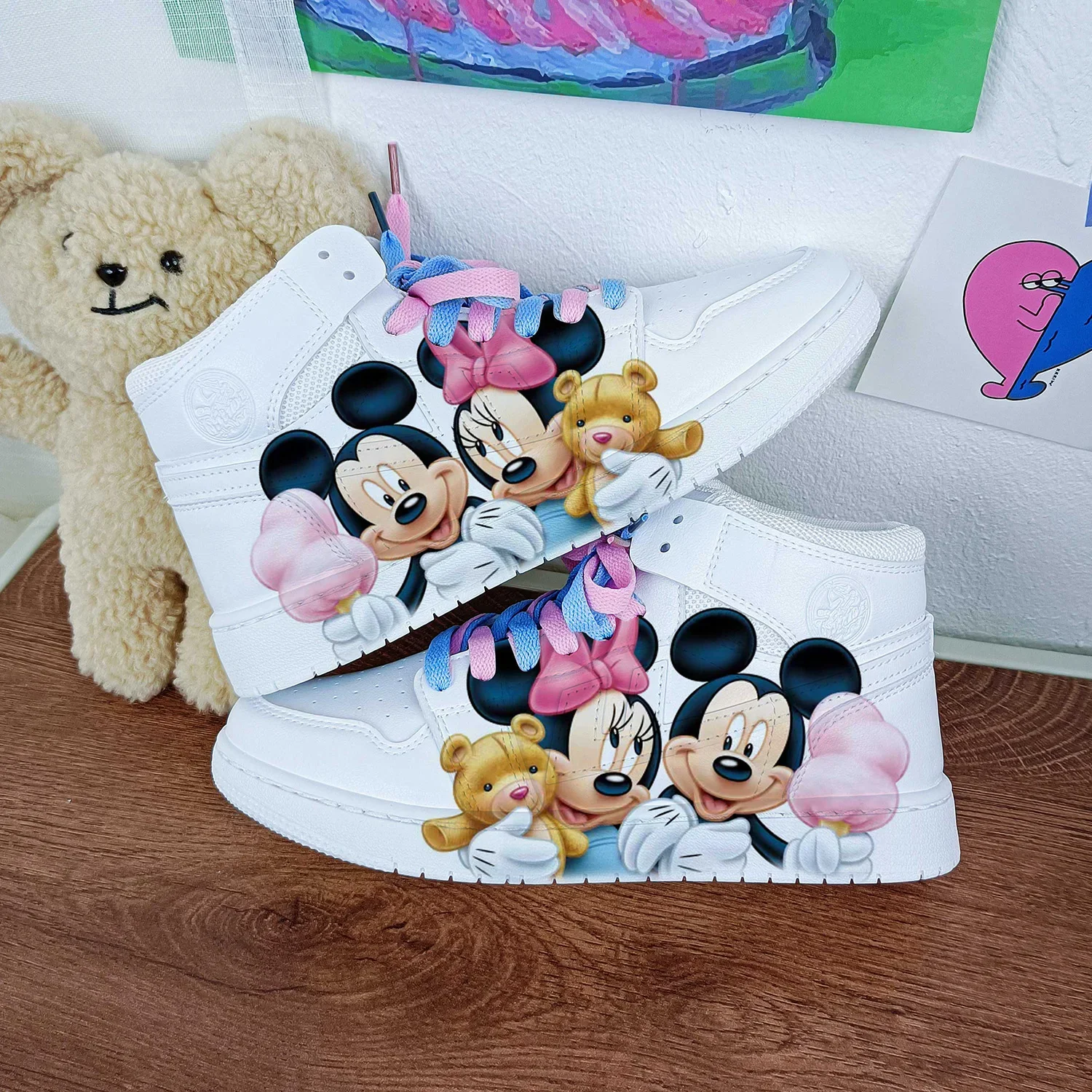 Nieuwe Disney cartoon vrouwen prinses Minnie Mickey Mouse leuke Casual schoenen antislip zachte bodem sportschoenen voor meisje cadeau