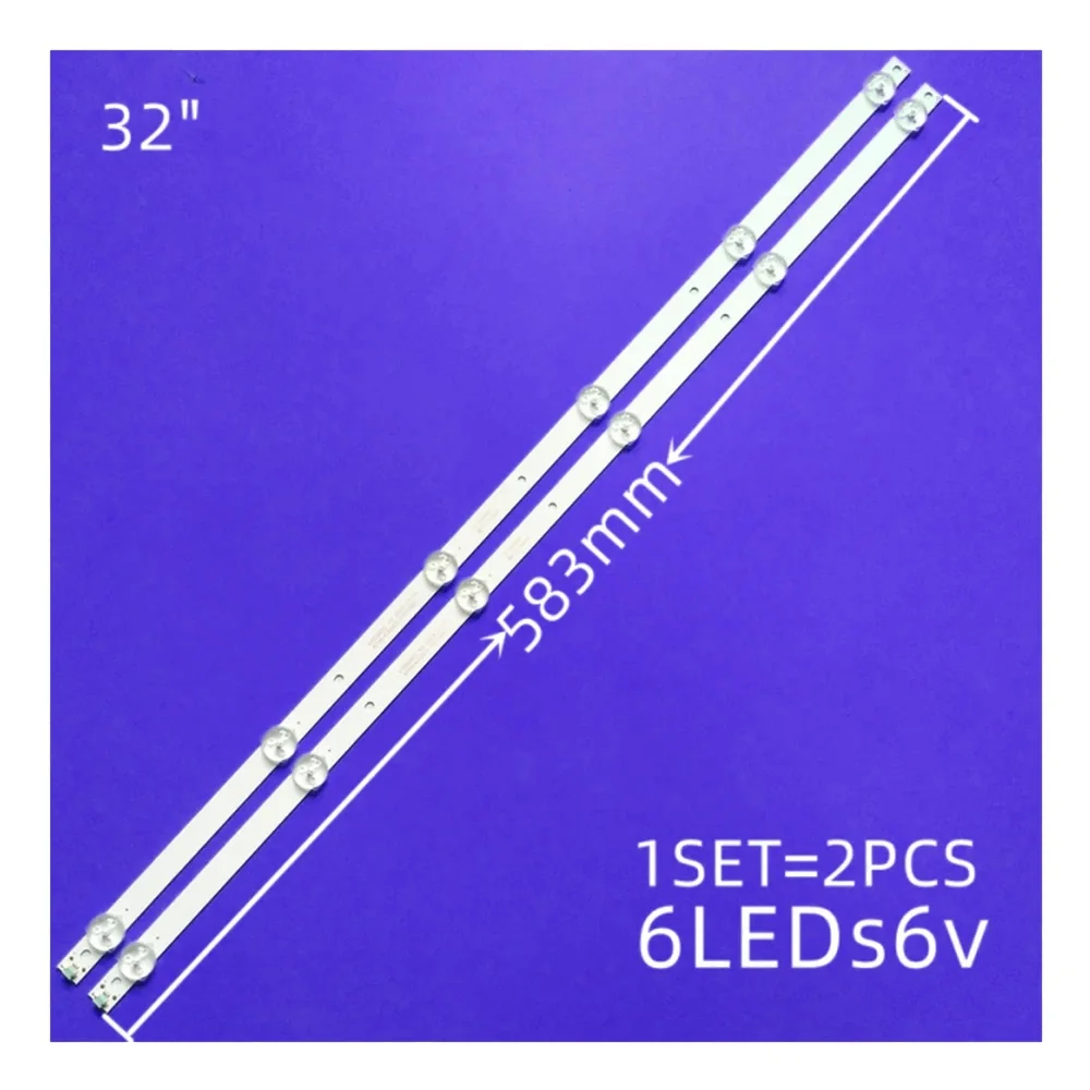 Striscia di retroilluminazione a LED per 32 pollici K320WDC1 A2 4708-K32WDC-A2113N01 6LED 583Mm TX-32ER250ZZ K320WDC2B K320WDC 1176021