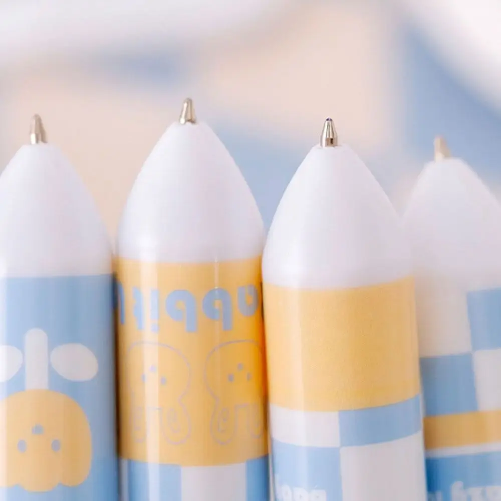 Cartoon Writing Smoothly Neutral Gel Pens Multicolor Food Design Theme Signature Pen 0.5mm Cute 10 Color Ballpoint Pen Office