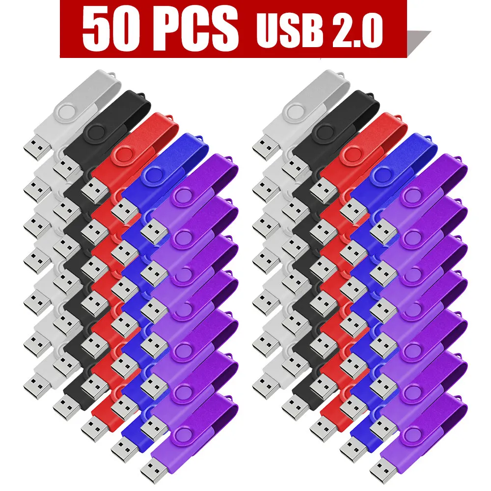 

USB 2.0/3.0 флеш-накопители, 50 шт. в комплекте, 128 ГБ, с возможностью нанесения логотипа, 64 ГБ, 32 ГБ, цветные флешки-брелоки, USB-диски