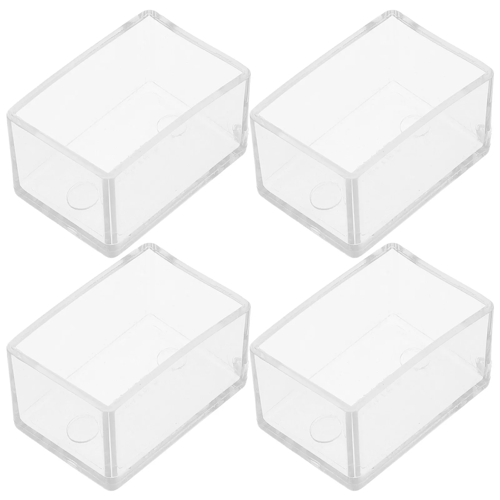 12Pcs Chair Leg Floor Protectors Transparent Thickened Plastic Caps Scratch Proof Furniture Foot Covers for Indoor Outdoor