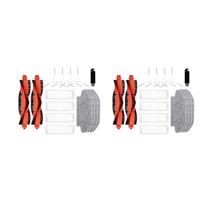 

A99G-2 Set For Xiaomi Mijia Robot Vacuum Mop 3C B106CN Replacement Spare Parts Main Brush Side Brush Hepa Filter Mop