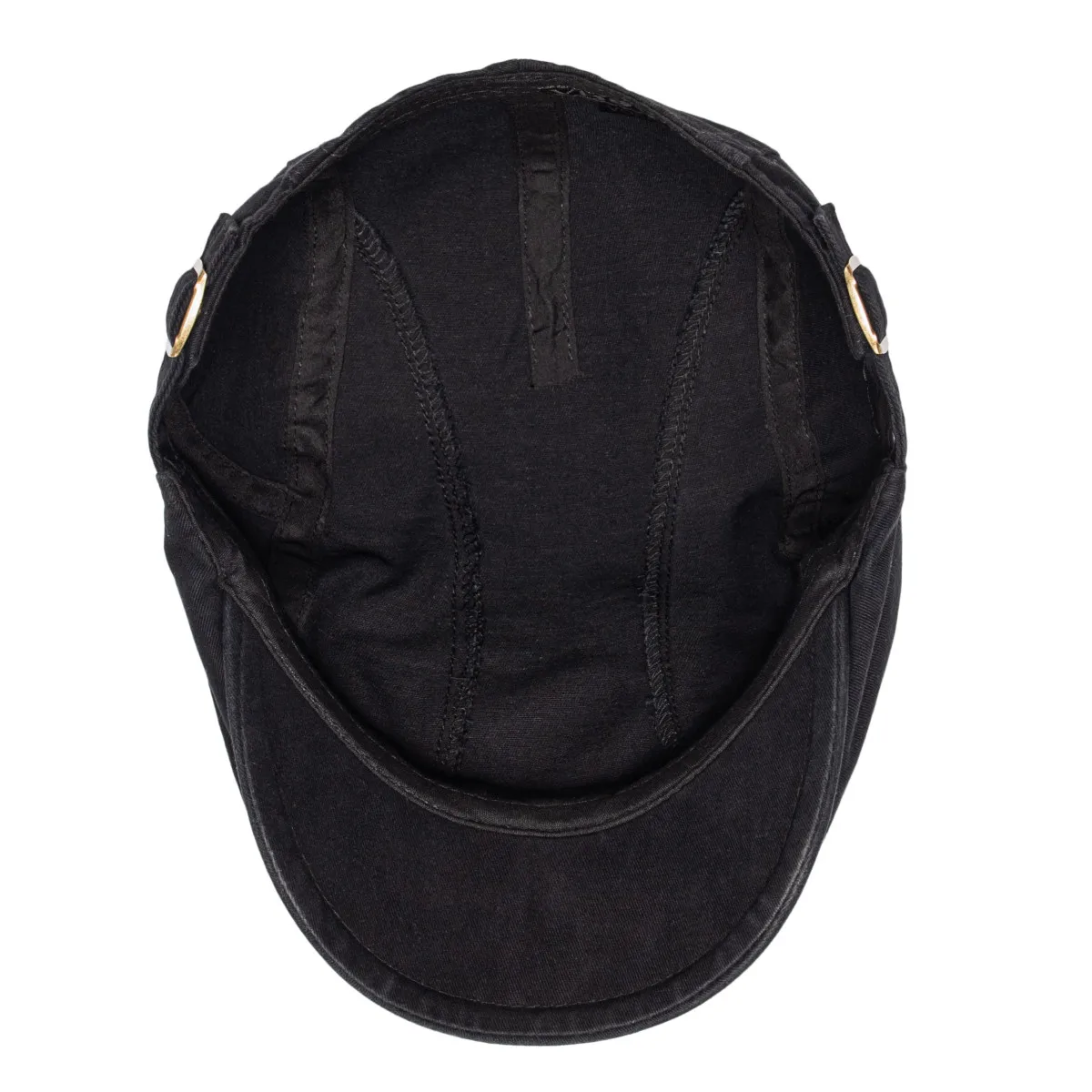 VOBOOM 100% Cotton Adjustable Men Newsboy Caps Black Ivy Cap Peaky Blinders Hat Soft Gatsby Cabbie Casual Hat Driving Flat Hat - view 5