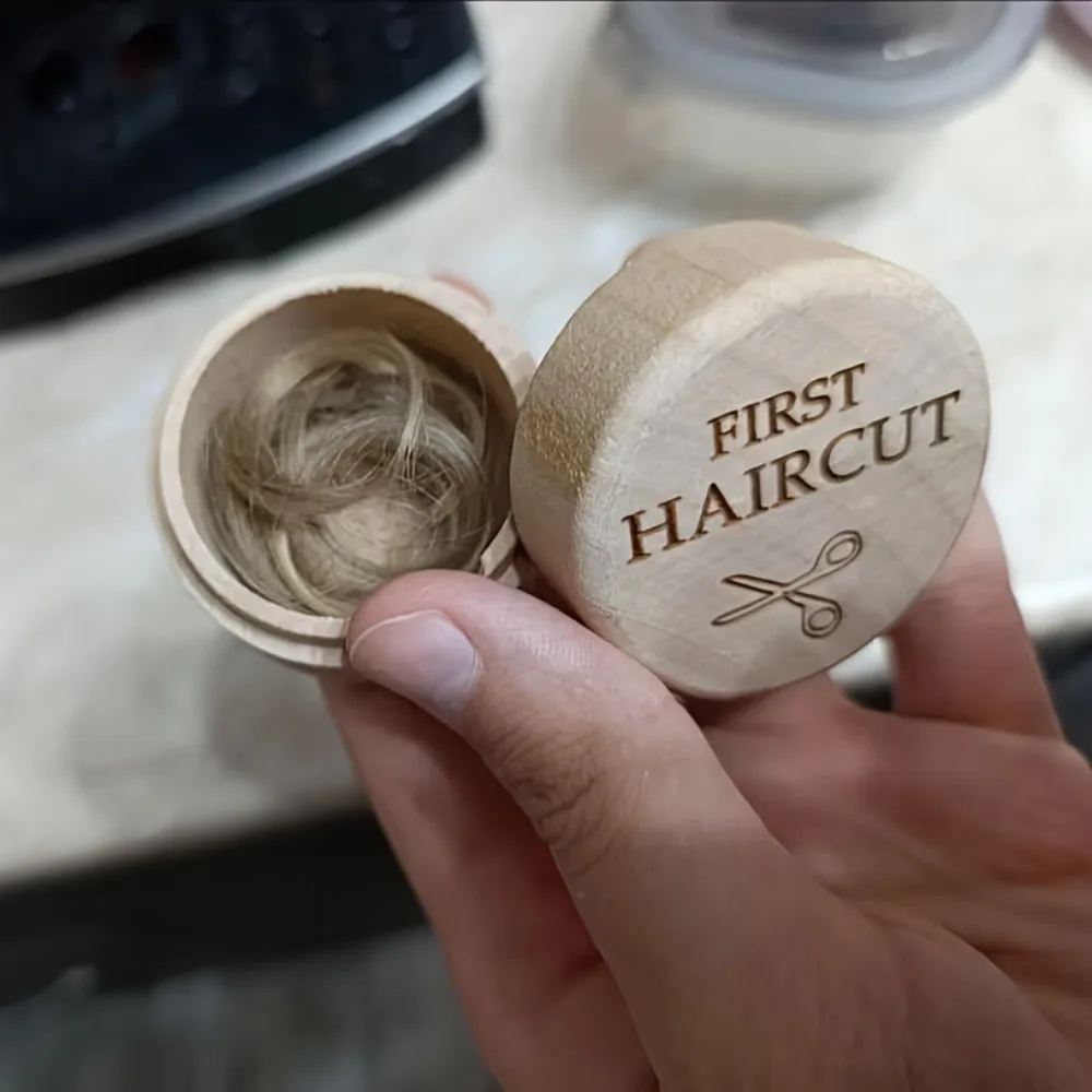 5cm Round Jewelry Box Collection Earrings Holder Wood Storage Box Necklace Organize Primary Teeth Storage for Necklace Ring