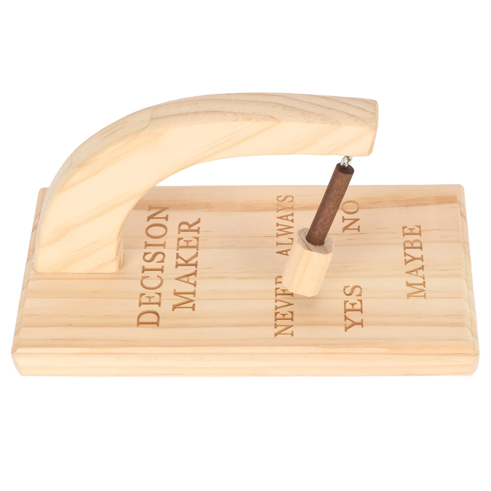 Sélecteur de décision en bois, fabricant de décision en bois, utilisation magnifiquement polie, installation innovante et facile, 5 réponses pour le bureau