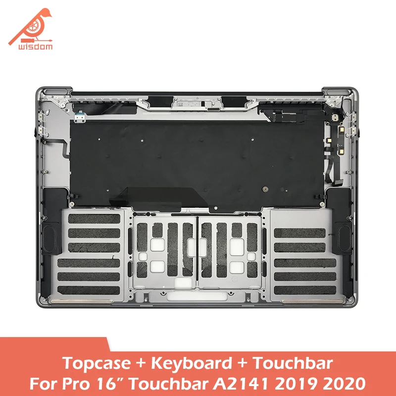 Grey Silver Laptop A2141 Topcase Keyboard Touchbar For Macbook Pro Retina 16