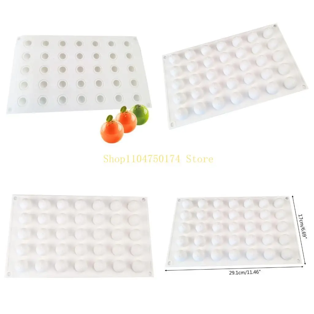 35 Cavity Round Sphere Ball Silicone Mold Cake Decorating Mousse Dessert Past top sale