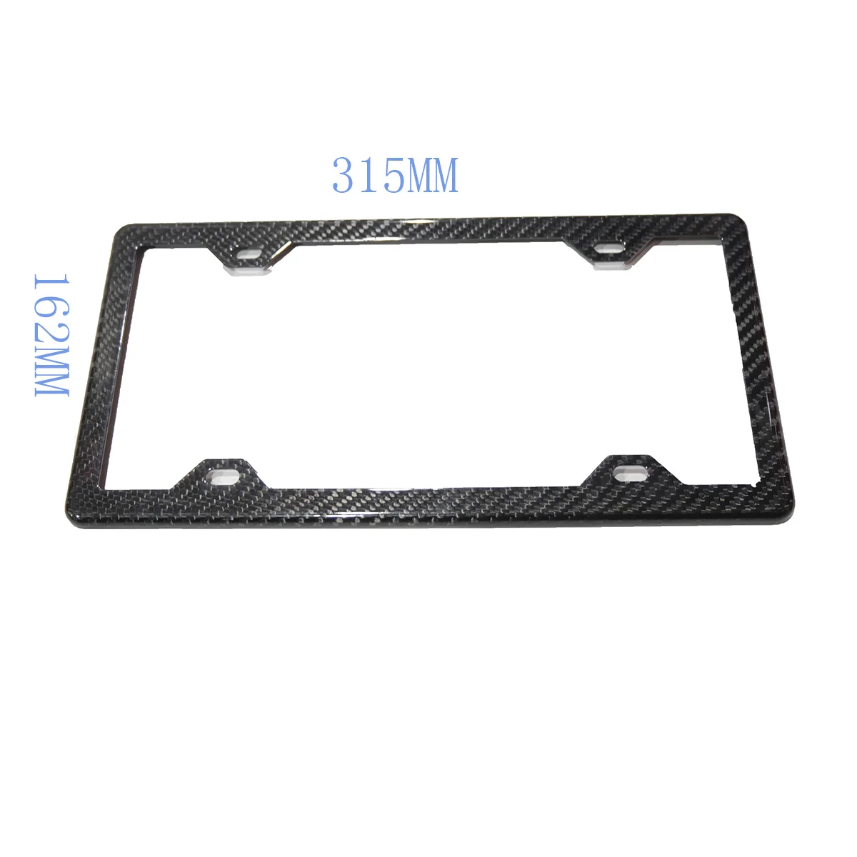 4 Holes American Carbon Fiber  License Plate Holder License Plate Frame US Registration Plate Hold