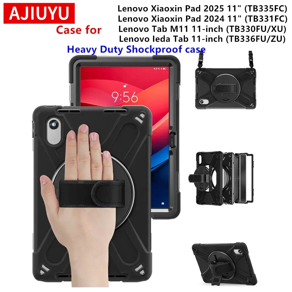 

Kids Silicon Armor Case for Lenovo Idea Tab 11 2025 / Xiaoxin Pad 11 2025 / Tab M11 2024 11 inch Tablet PC Shockproof Cover Case
