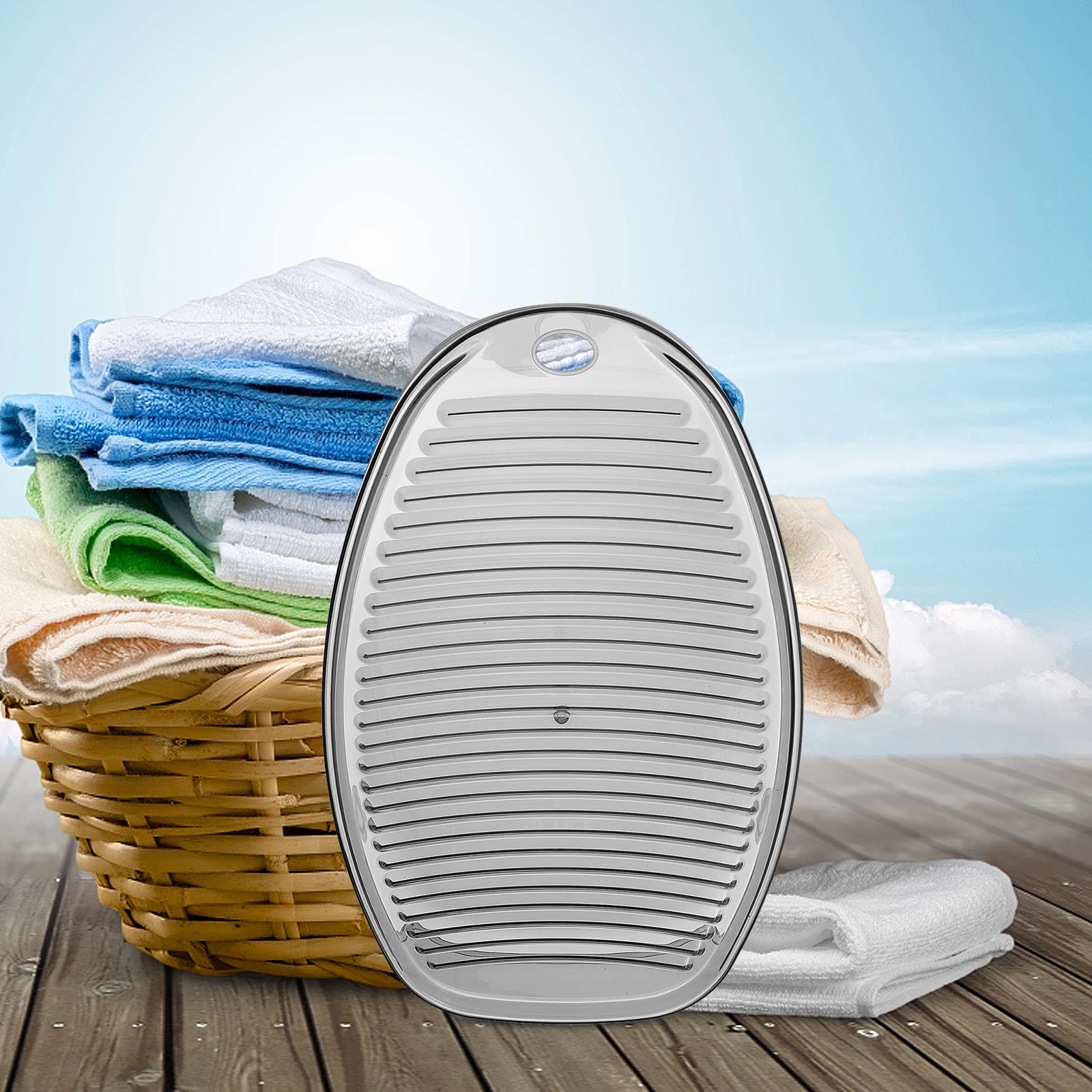 

Non-slip Washboard for Laundry Household Plastic Washing Board Water-resistant Underwear Scrubbing Tool Portable Durable Hanging