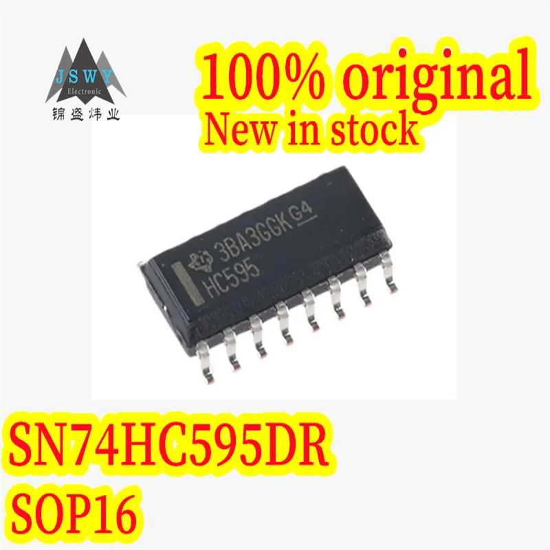 

(30/100 PCS) SN74HC595DR SN74HC595 HC595 SOP-16 100% Original 8-Bit Shift Register Chip In Stock