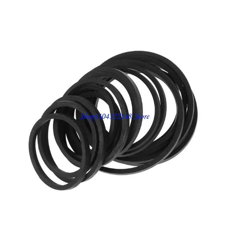 

P9FA 20 Pieces 1.5mm Recorder Rubber Belts Cassette Recorder Repair 25-170mm