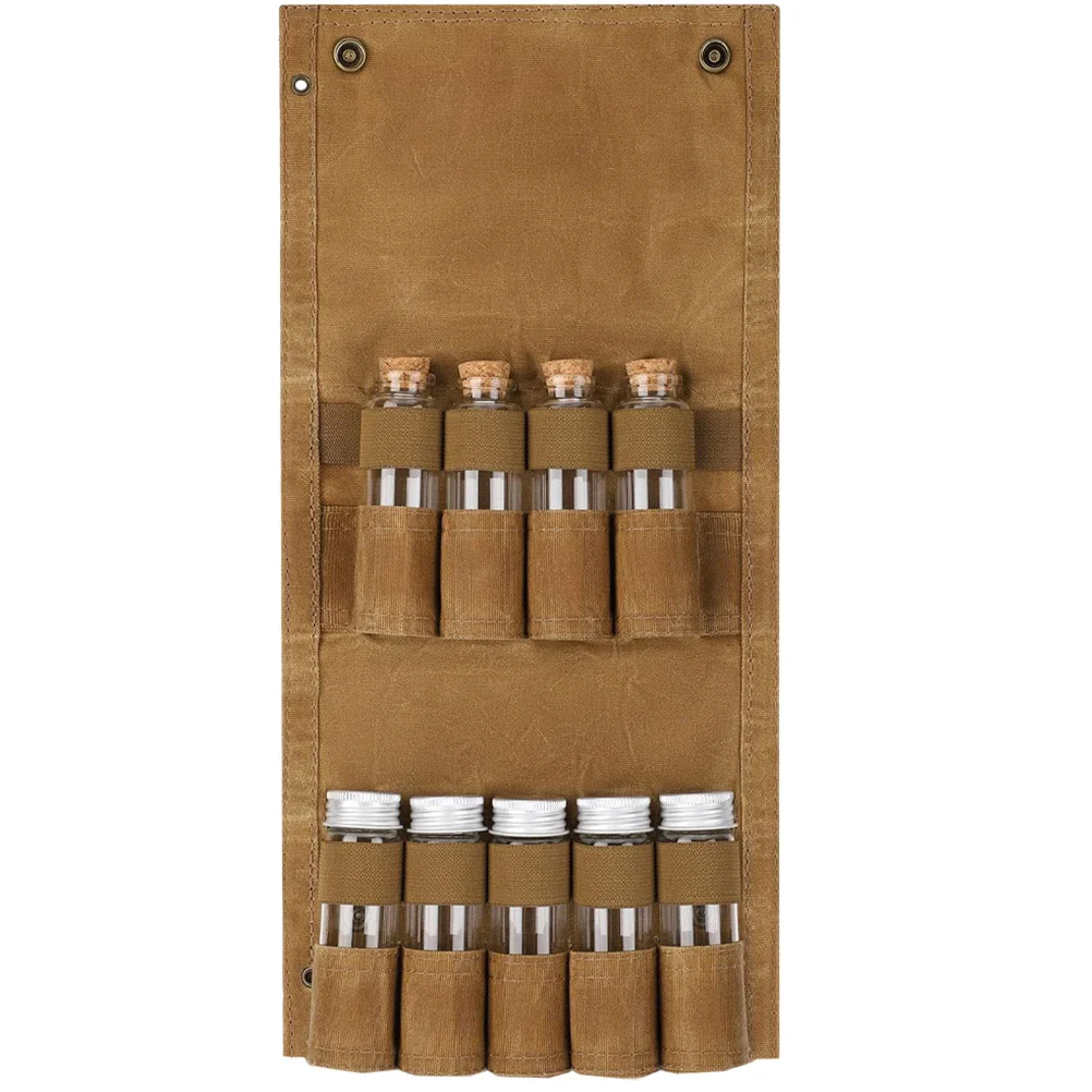 

1Set Outdoor Spice Storage Bag Camping Travel Seasoning Kit Hiking Portable Reusable Spice Jar Holder Organizer for Picnic