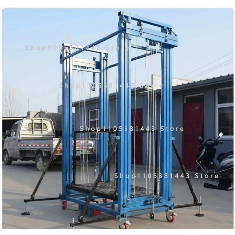 For Indoor Outdoor Construction Site Automatic Folding Lift for Decoration Electric Scaffolding System with Remote Control