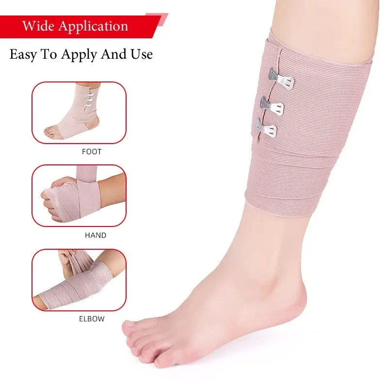 1 Roll High Elastic Wound Dressing Bandage Outdoor Sports Sprain Treatment Bandage For First Aid Kits Accessories