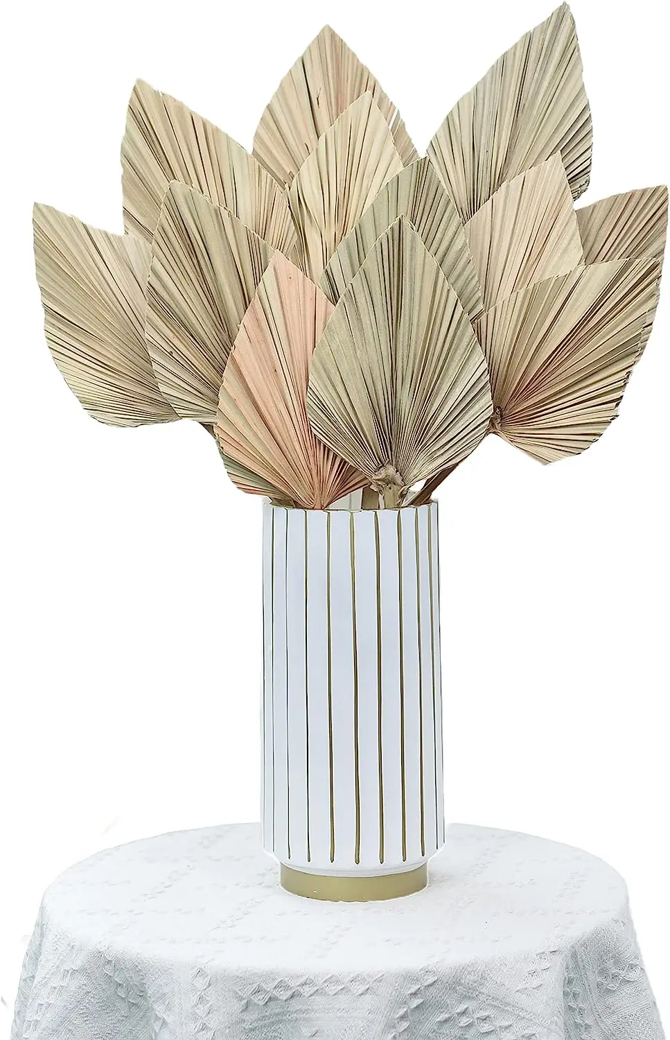 

Dried Palm Leaves Decoration Boho Palm Fans Dried Palm Spear Tropical Palm Wedding Home Artificial Plants for Decor