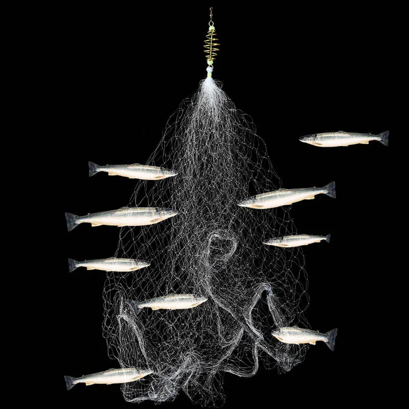 

High Carbon Steel Frame Fishing Net Automatic Lobsters Catches Thread Net Fish Net for Various Water Environment Fishing Tackle