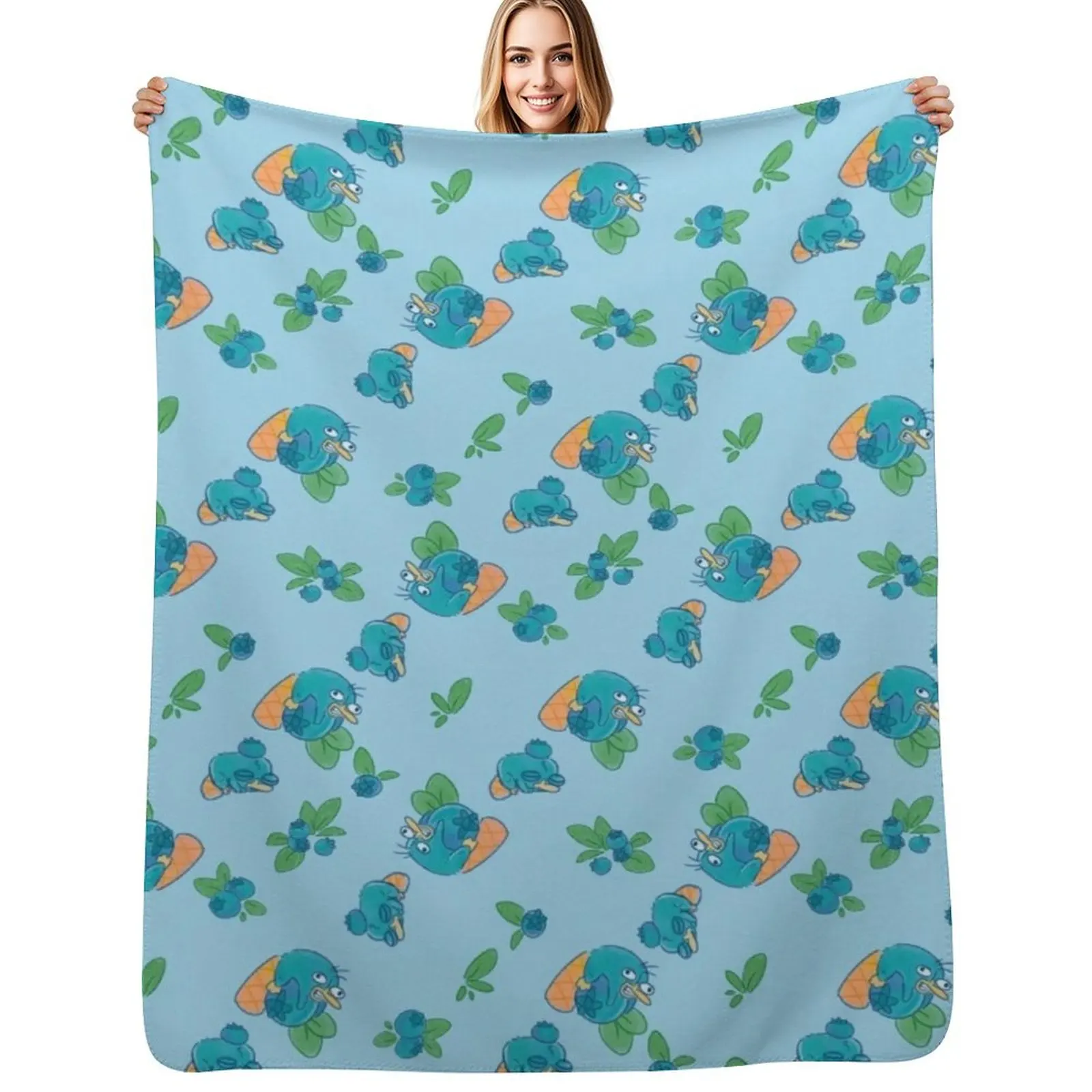 BluePerry Throw Blanket Flannel Camping Decorative Beds for sofa Plaid on the sofa Hairy Blankets