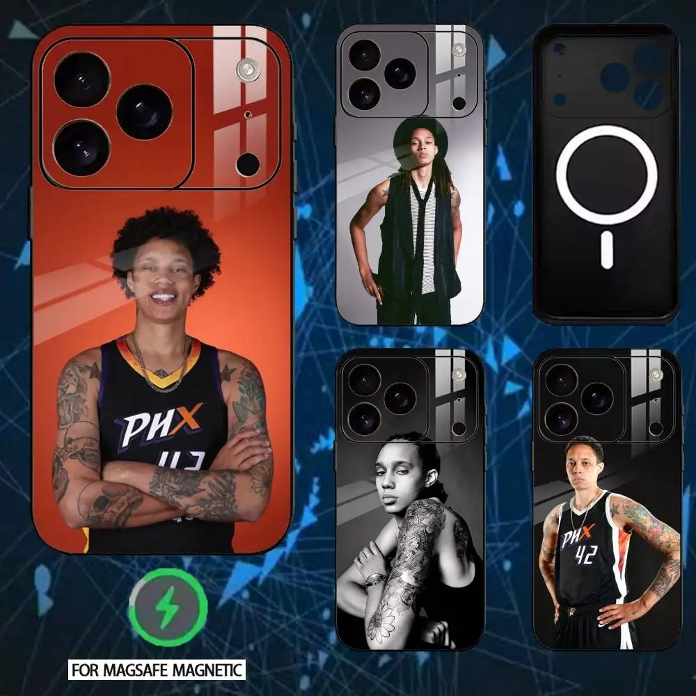 

Basketball Woman Brittney Griner Phone Case For iPhone 17,16,15,14,13,12,Plus,Pro,Max For Magnetic Wireless Charge