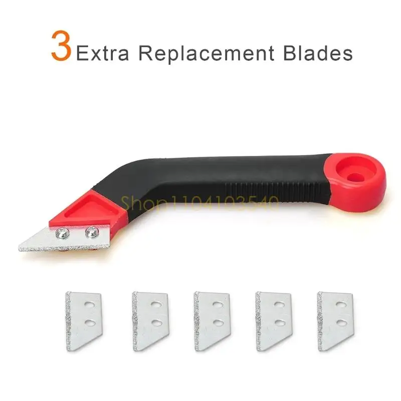 Ferramenta remoção rejunte 02dc Conjunto com 5 lâminas substituição Tile Tile Tile Limpening Tool Rasper Rasper