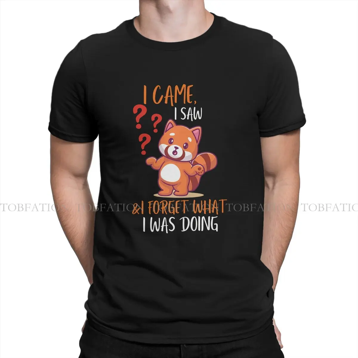 I Came I Saw I Forget What I Was Doing Forgetful Style TShirt Panda Cartoon Comfortable Creative Gift Clothes  T Shirt