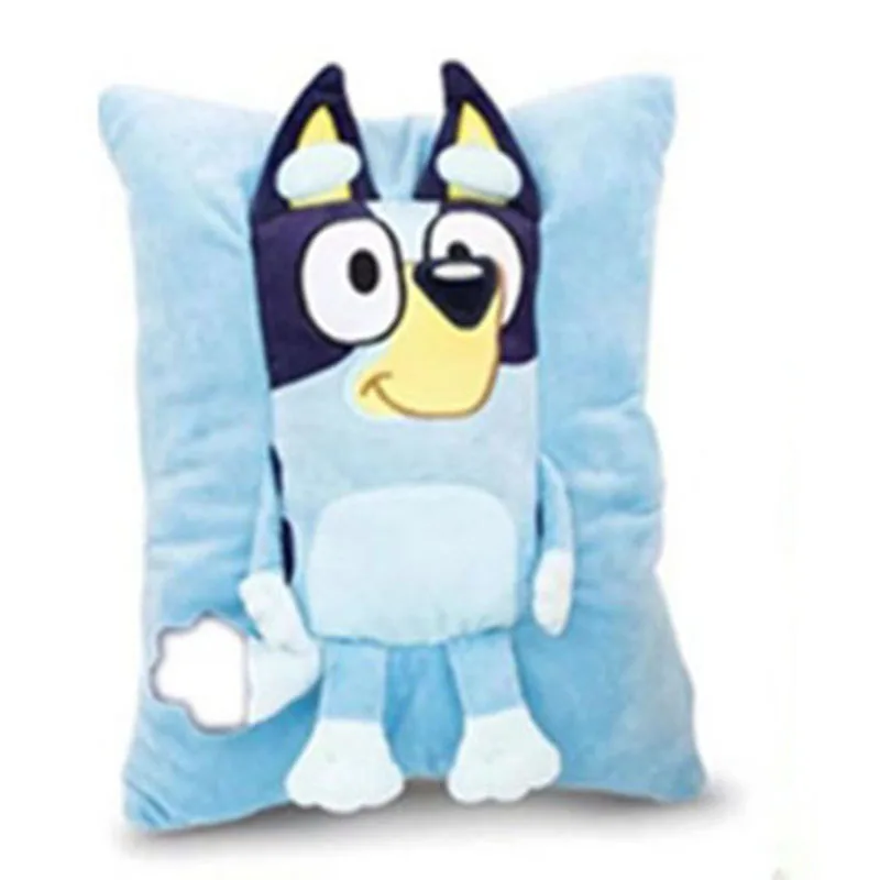 

Милая плюшевая подушка-спинка Блуи, кавайная мультяшная креативная игрушка, мягкая плюшевая кукла-подушка, декор для дома, аниме-игрушки, подарки