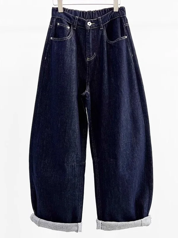 

Мужские джинсовые брюки-бананы больших размеров, свободного кроя, повседневные, в американском стиле, осенняя новинка, модные, с широкими штанинами, модель Knife P...