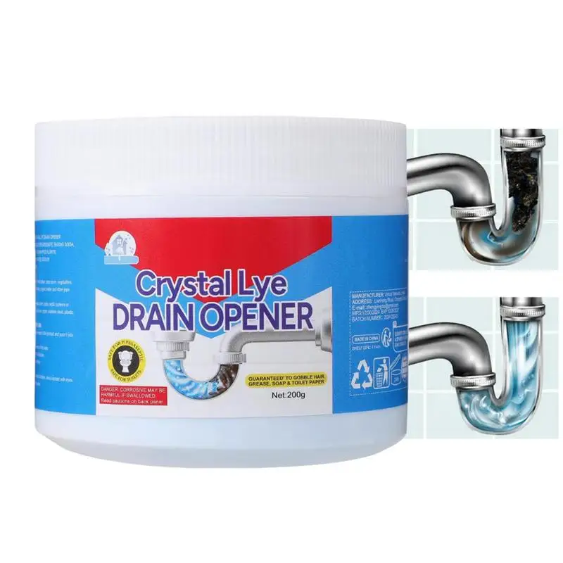 

Мощный очиститель для слива раковины, высокоэффективное средство для удаления засоров, кухонная канализация, инструменты для очистки канала, порошка