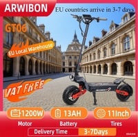 ARWIBON GT06 Electric Scooter for Adult 1200W Motor 48V 23.4AH E-Scooter 11 Inch Vacuum Off Road Tires City E-Scooter